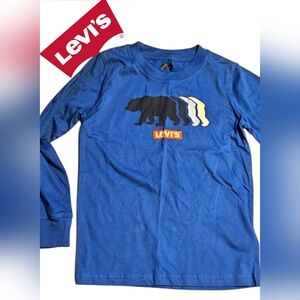 LEVI'S Boy's Long Sleeve T-shirt, Youth 5 Small *NWT